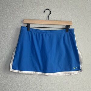 💙Nike Blue and White Y2K Classic Athletic Tennis Skirt